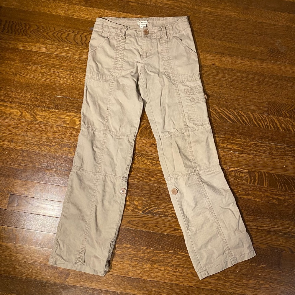 Tan Y2K Cargo Pants